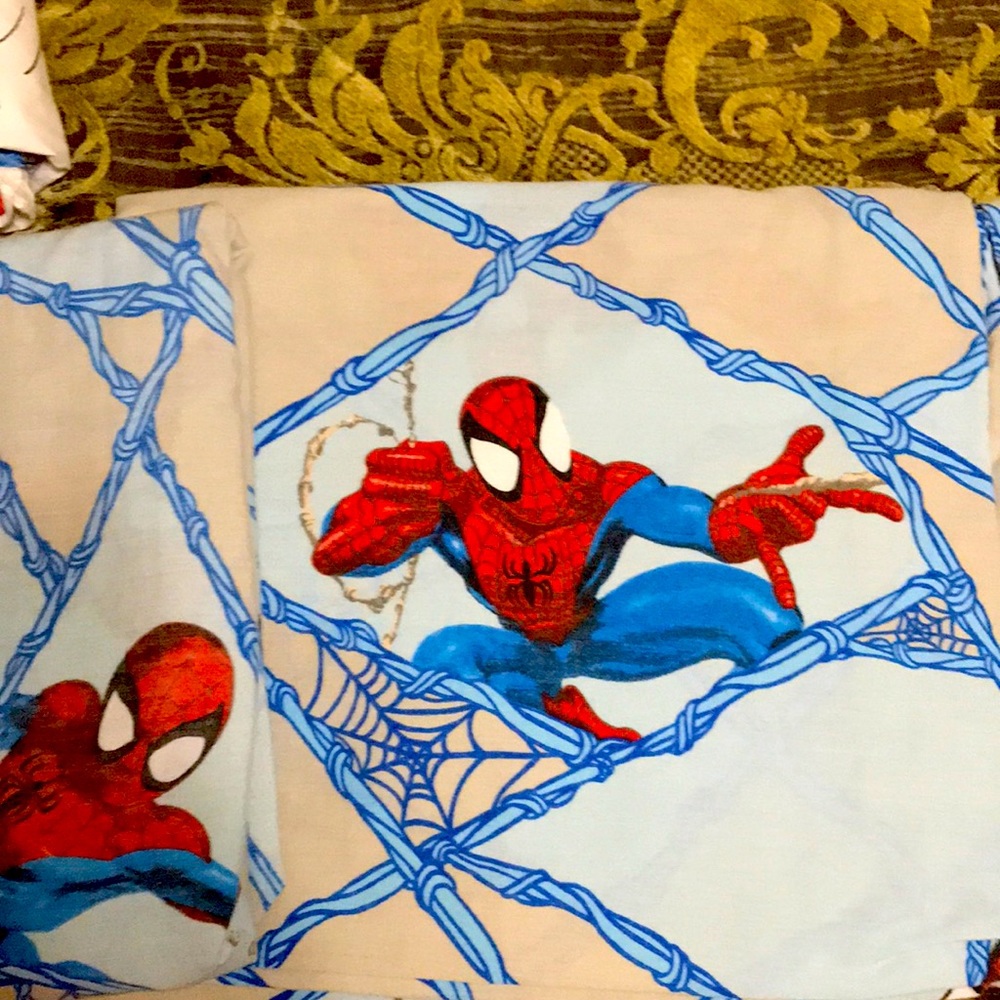 marvel spider man vintage bed sheets
